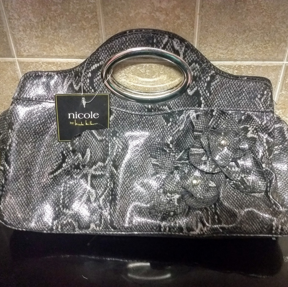 Nicole Miller Stephanie Flower Clutch